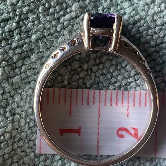 Amethyst Silver Ring - Picture 2 of 7